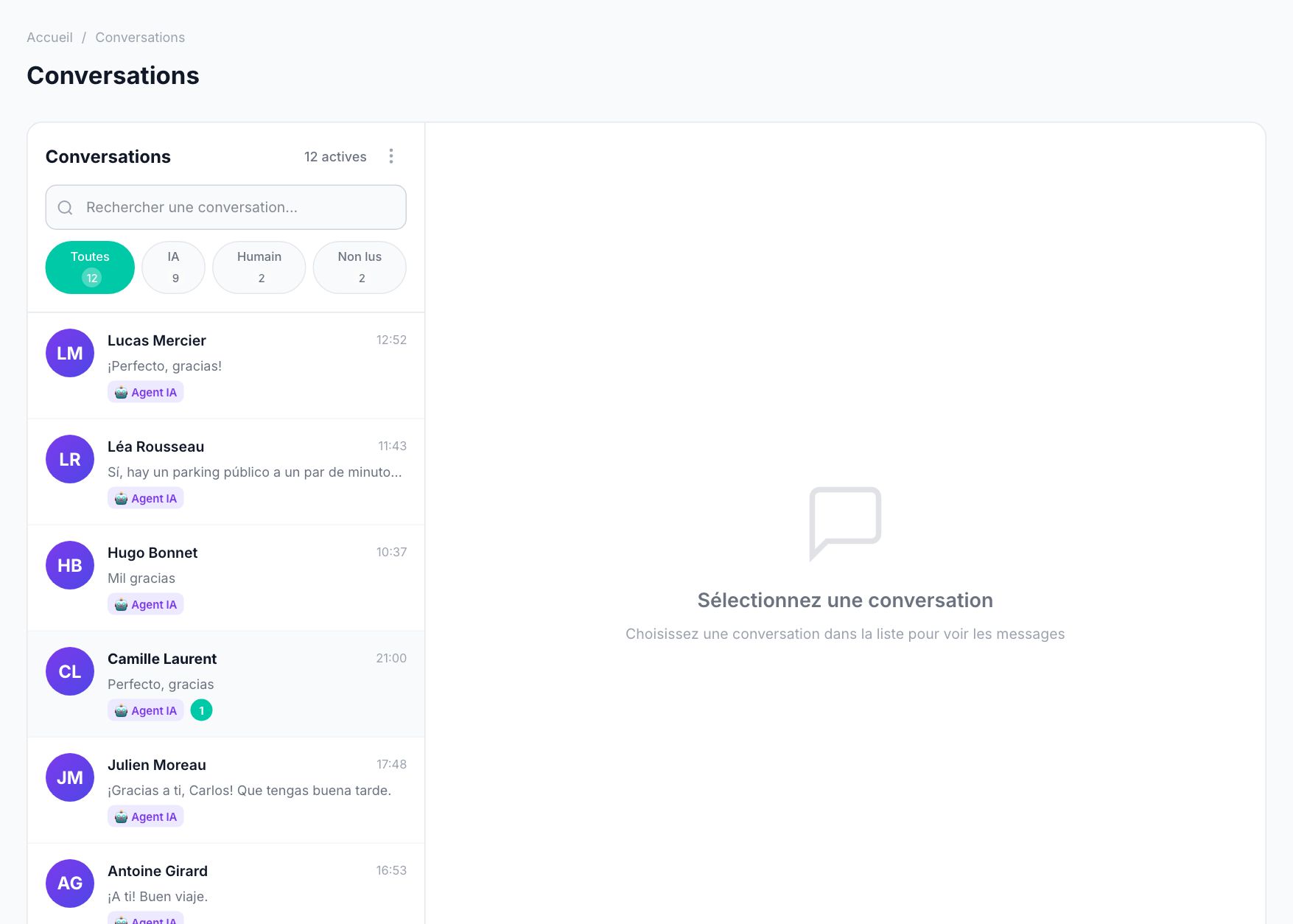 WhatsApp dans CirugiaNexa : Toutes vos conversations WhatsApp dans une messagerie partagée