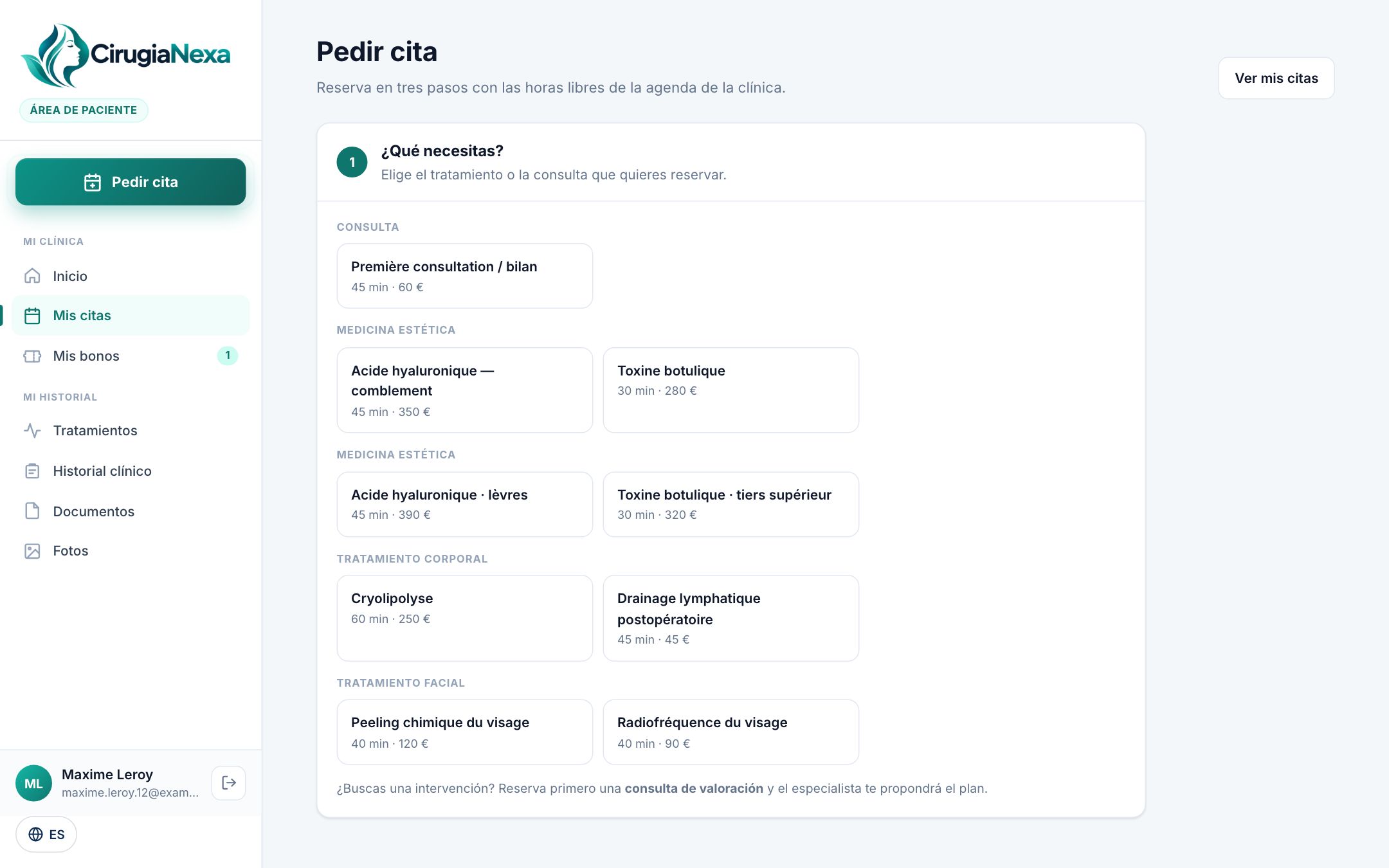 Réservation en ligne sur les disponibilités réelles